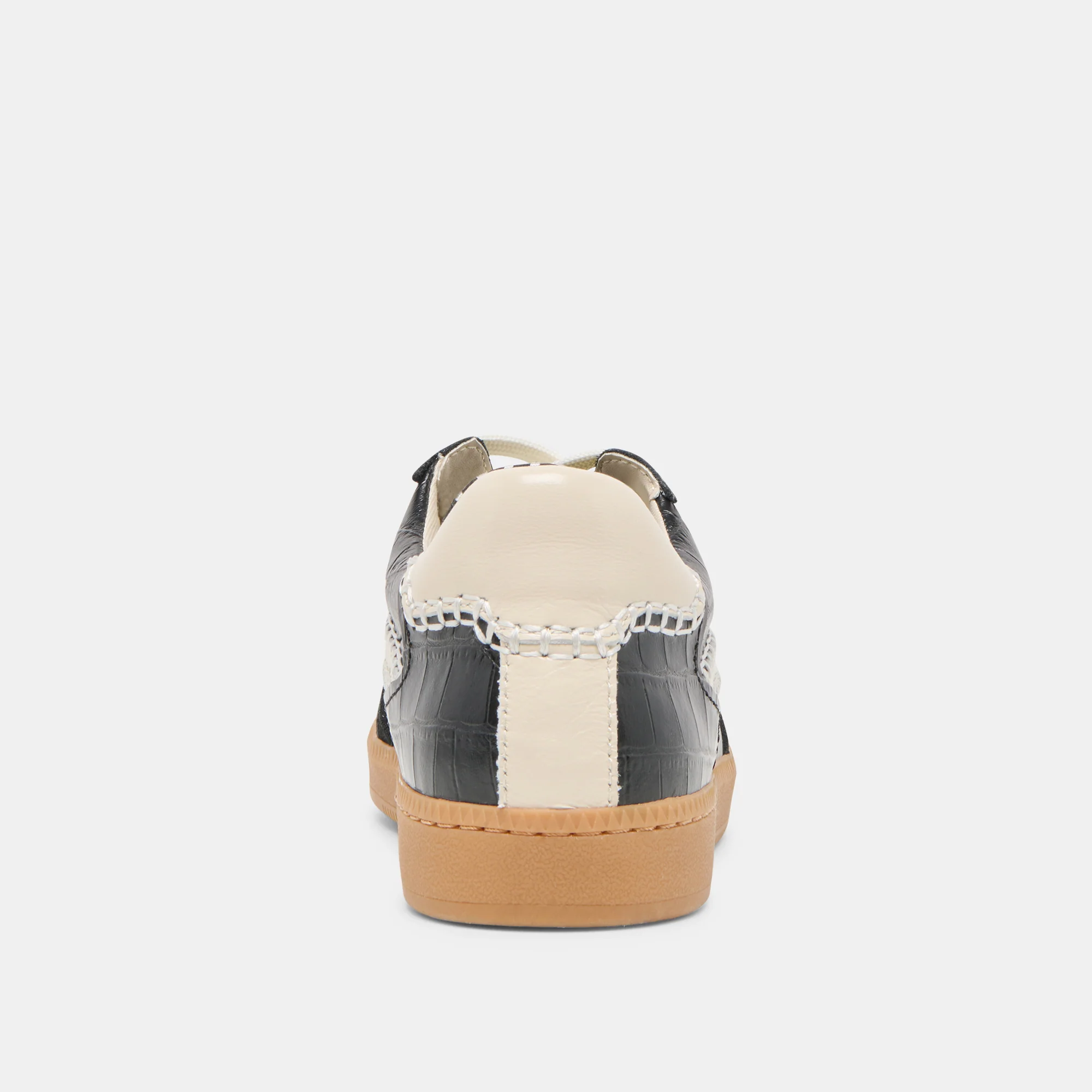 NOTICE STITCH SNEAKERS NOIR CROCO EMBOSSED LEATHER - Image 9